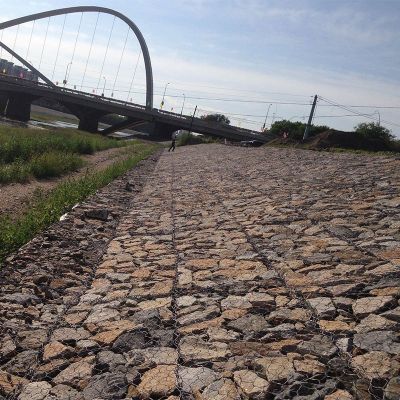 防汛鉛絲籠應用于東葫蘆素溝河道防護